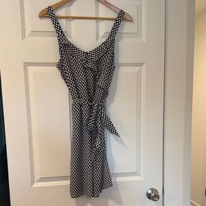 White House Black Market Black and White Geometric Mini Dress